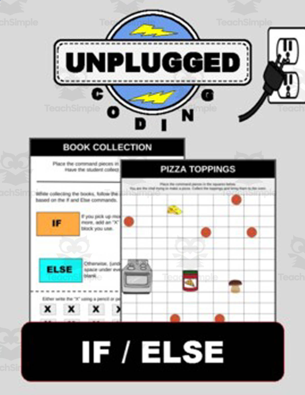 An educational teaching resource from Roombop entitled If / Else (Unplugged Coding #4) downloadable at Teach Simple.