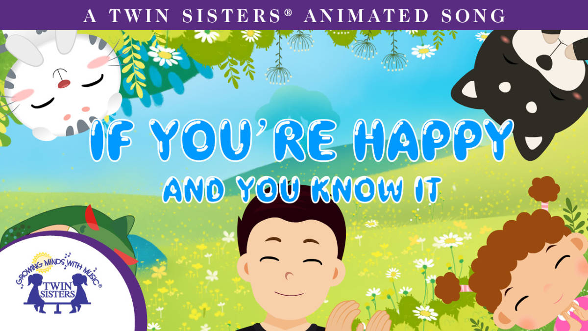 An educational teaching resource from Twin Sisters Digital Media entitled If You're Happy And You Know It Animated Song downloadable at Teach Simple.