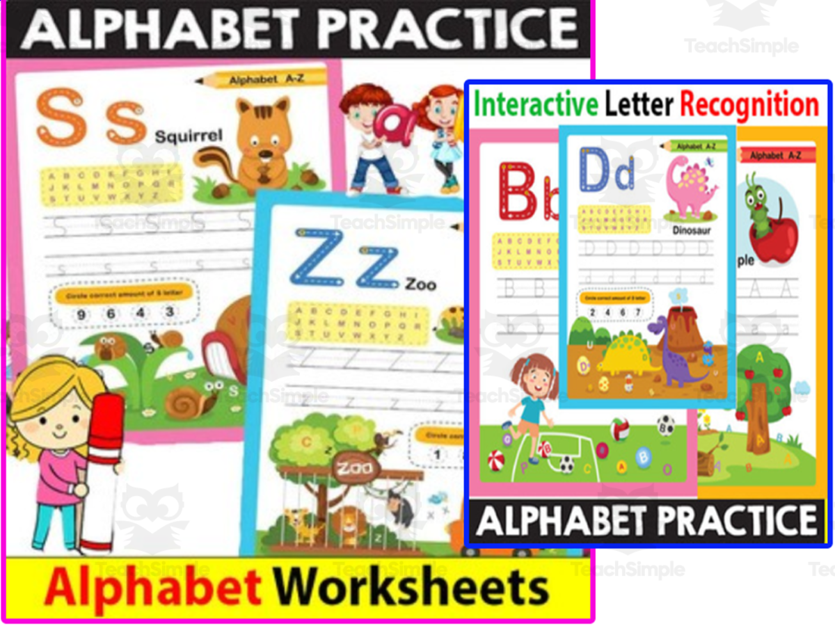 An educational teaching resource from BrightPrintsNY entitled Improve Letter Writing Skills with ABC Worksheets Interactive Letter downloadable at Teach Simple.