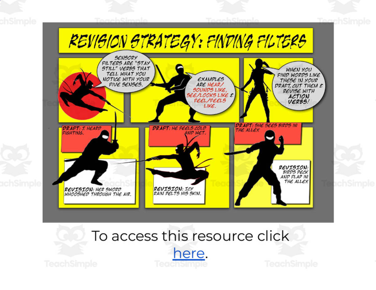 An educational teaching resource from Room2Ruminations entitled Infographic Finding Filters + Game downloadable at Teach Simple.