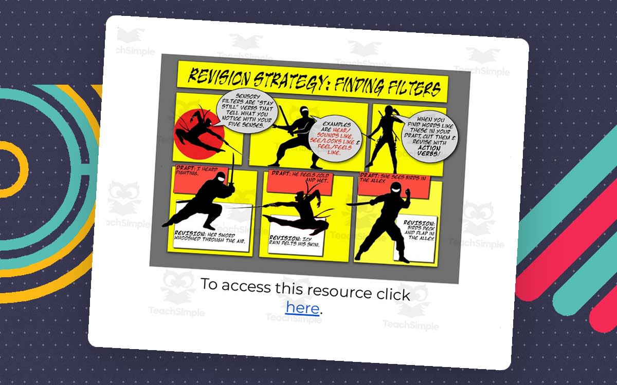 An educational teaching resource from Room2Ruminations entitled Infographic Finding Filters + Game downloadable at Teach Simple.