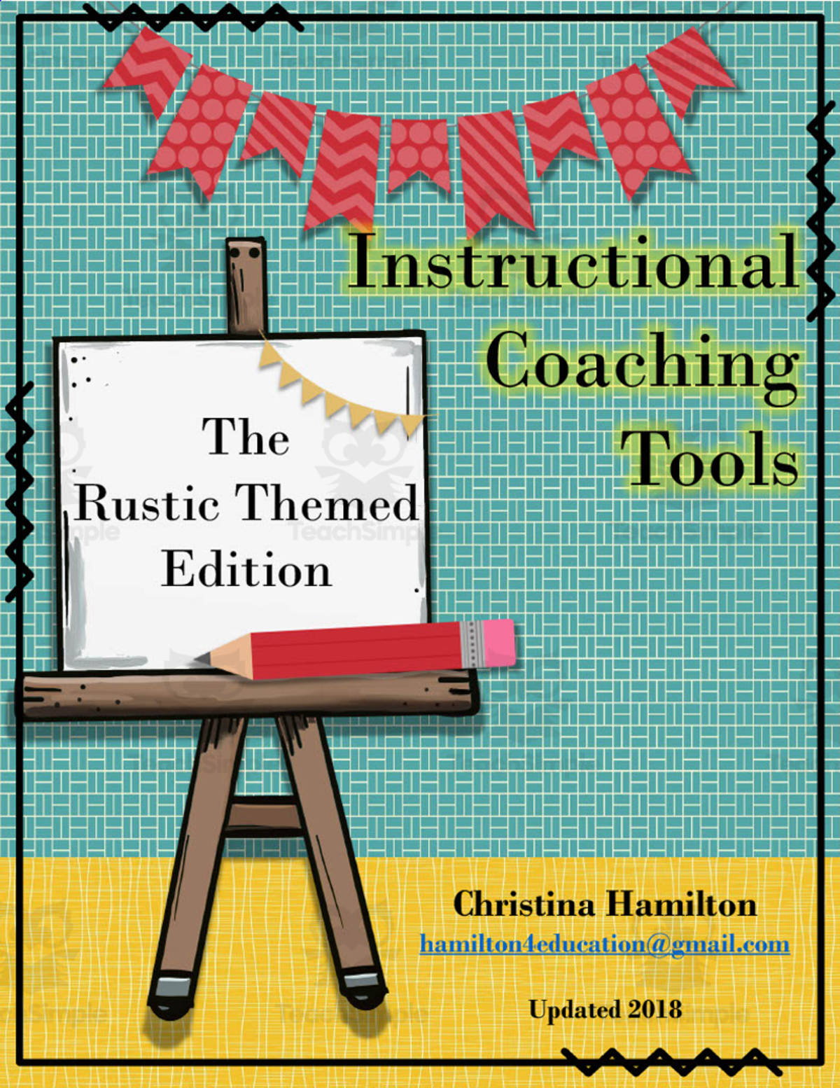 An educational teaching resource from Christina Hamilton entitled Instructional Coaching Tools - Rustic Edition downloadable at Teach Simple.