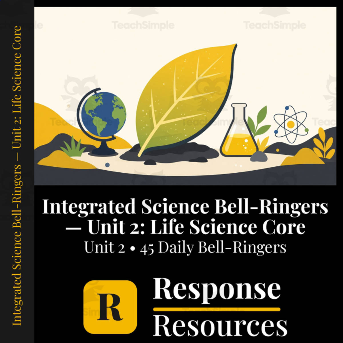 An educational teaching resource from Response Resources entitled Integrated Science Bell Ringers Unit 2 - 45 Daily Warm-Ups downloadable at Teach Simple.