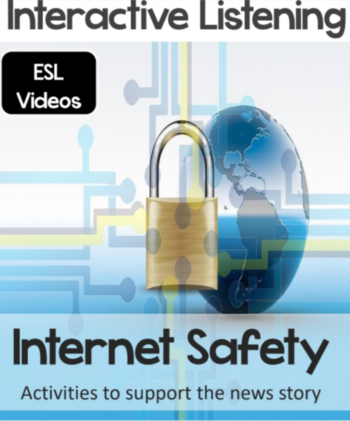 An educational teaching resource from Special ED Learning entitled Internet Safety Interactive Listening Activity downloadable at Teach Simple.