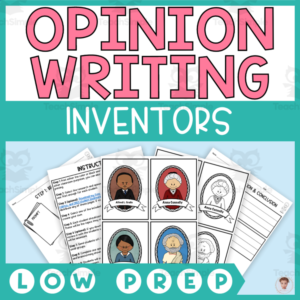 An educational teaching resource from Heather Huhman entitled Inventors Opinion Writing Step-by-Step (Would You Rather) downloadable at Teach Simple.