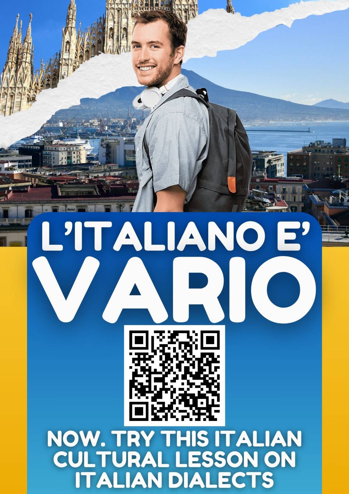An educational teaching resource from Learning with Alan entitled Italian Mini Lesson on Dialects and Linguistic Diversity in Italy downloadable at Teach Simple.