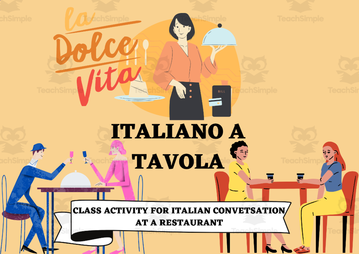 An educational teaching resource from Learning with Alan entitled Italian Restaurant Dramatic play + True Realness with Menu and Italian Food! downloadable at Teach Simple.