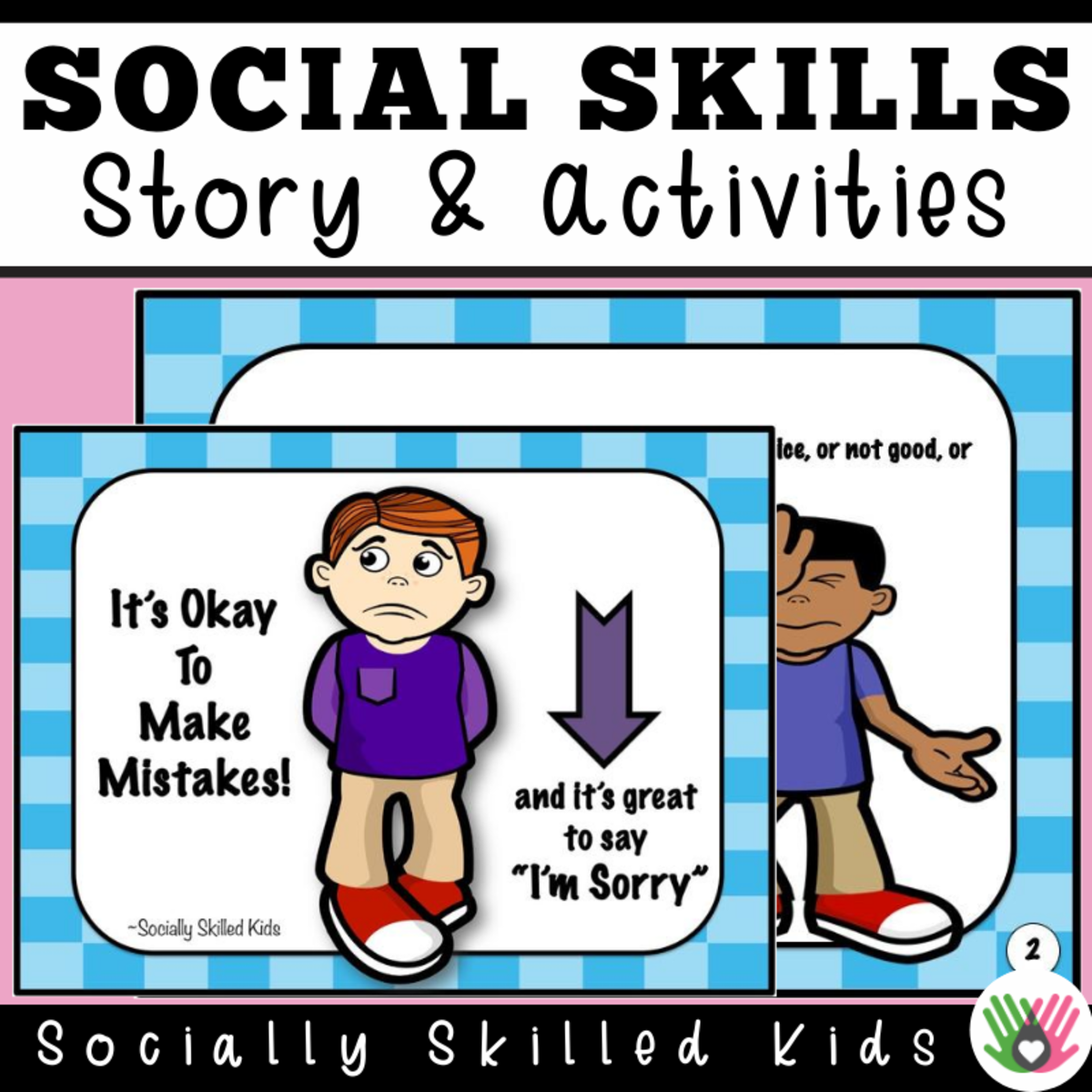 An educational teaching resource from Socially Skilled Kids entitled It's Okay To Make Mistakes! Social Skills downloadable at Teach Simple.