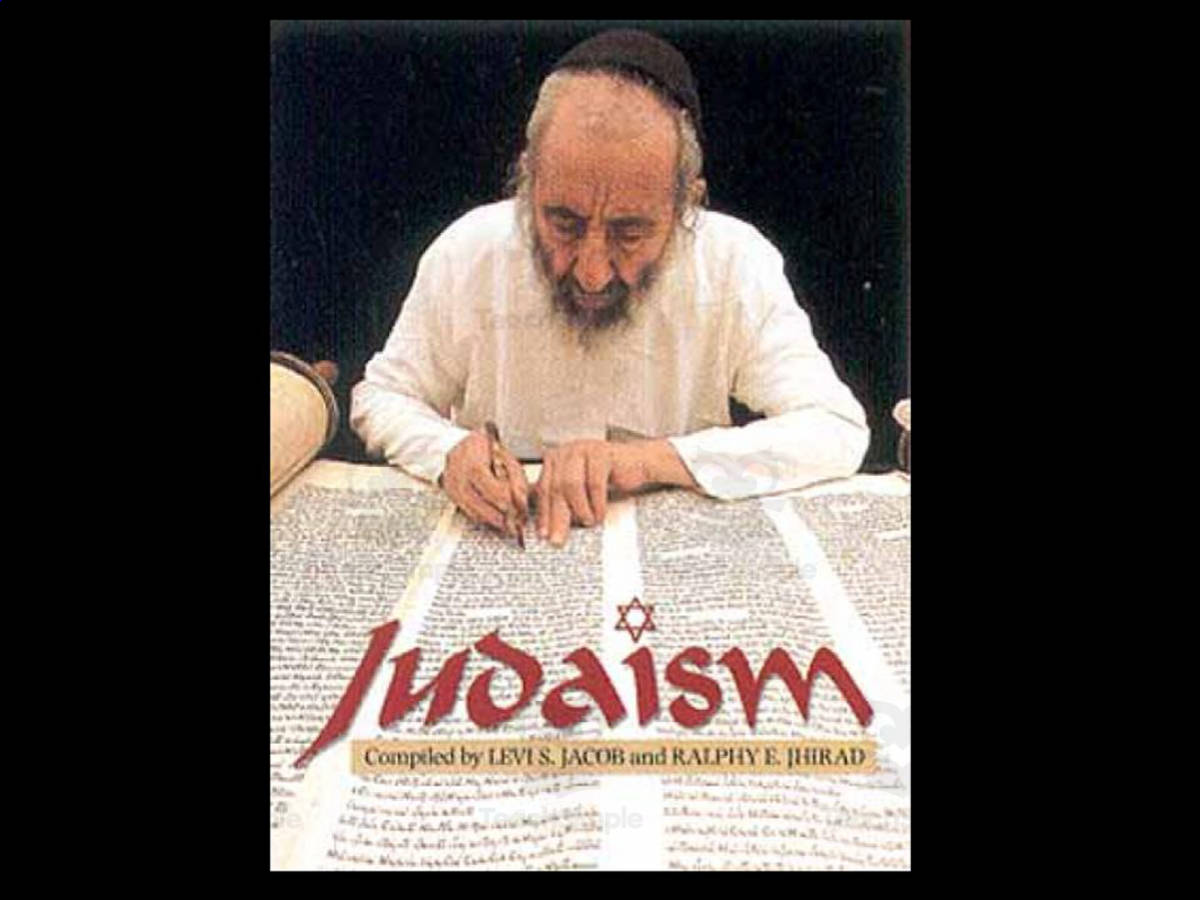 An educational teaching resource from Mister G's Teacher Shop entitled Judaism PowerPoint downloadable at Teach Simple.