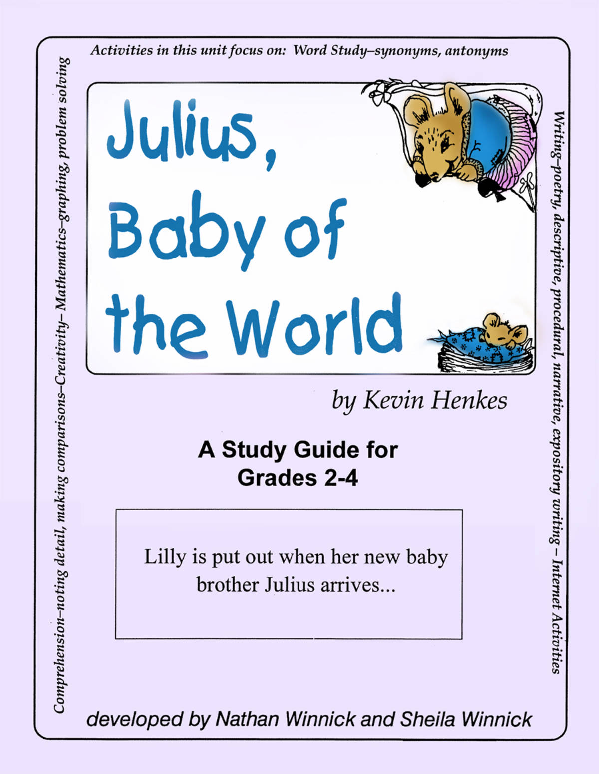 An educational teaching resource from Classroom Complete Press entitled JULIUS, BABY OF THE WORLD - STUDY GUIDE Gr. 2-4 downloadable at Teach Simple.