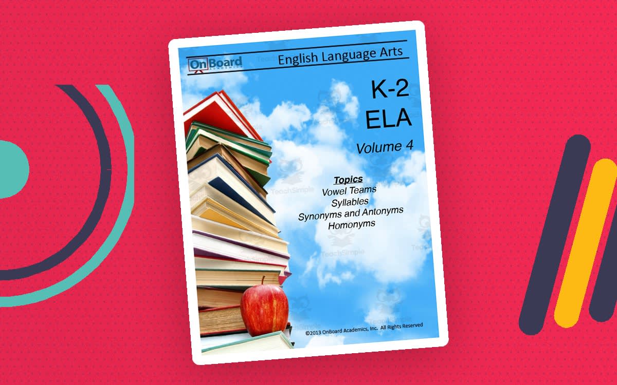 An educational teaching resource from Classroom Complete Press entitled K-2 ELA Volume 4 downloadable at Teach Simple.