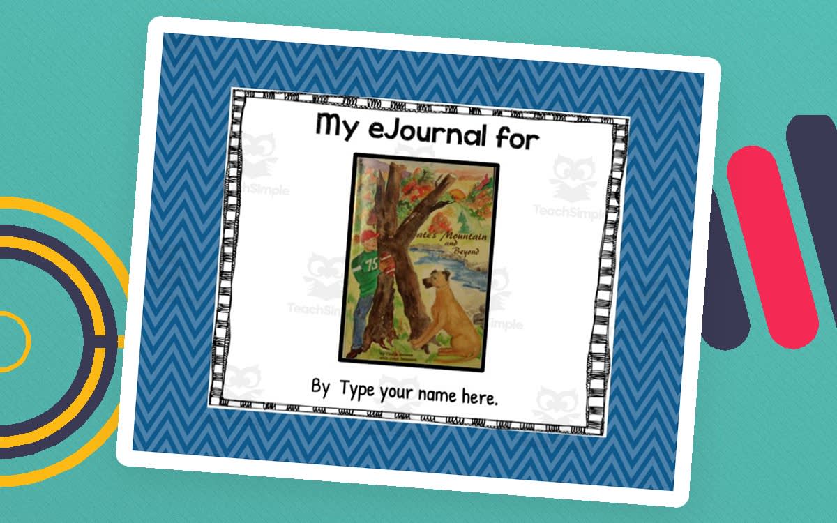 An educational teaching resource from Hook Learn and Tinker entitled "Kate's Mountain and Beyond" Novel Study Guide downloadable at Teach Simple.