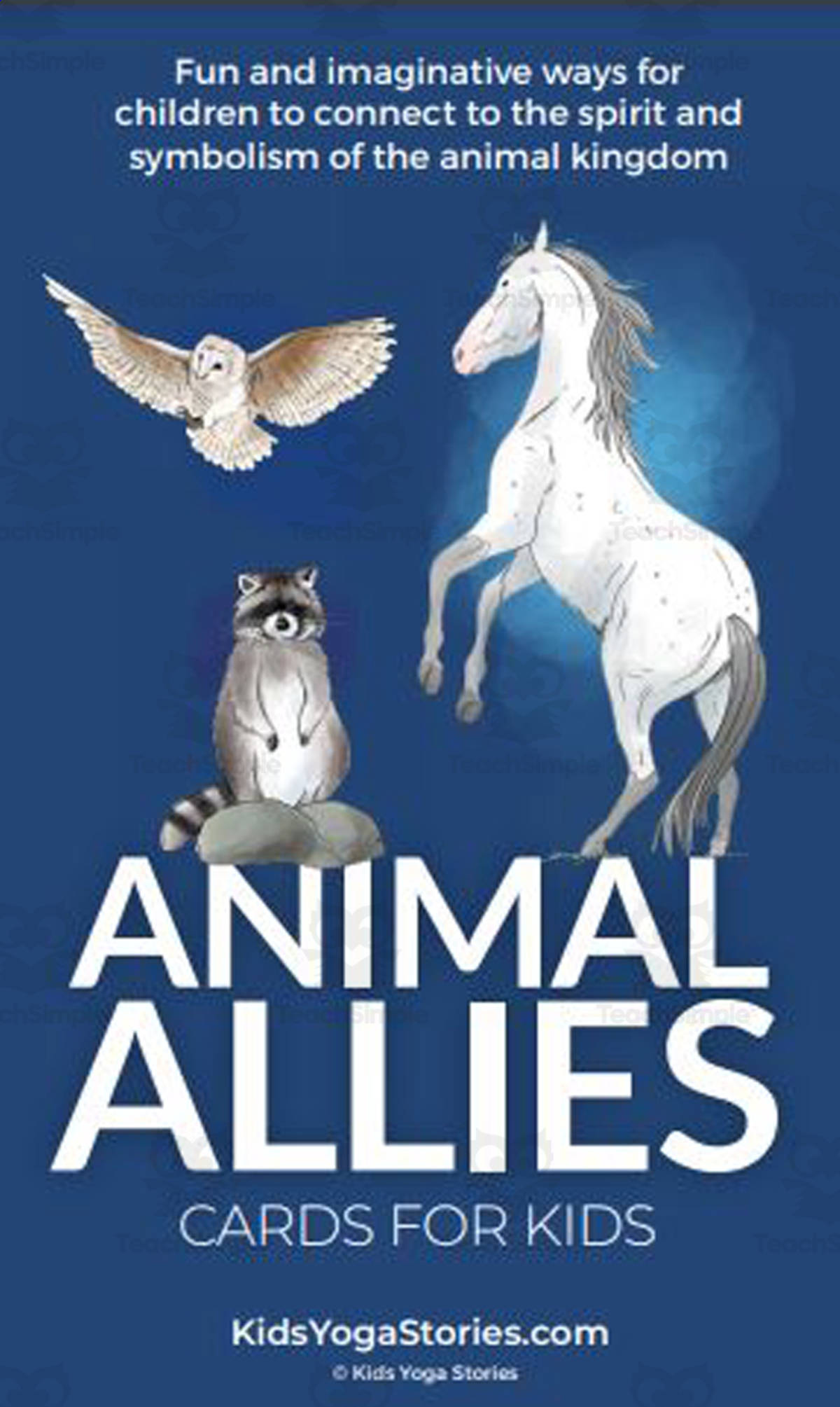 An educational teaching resource from Kids Yoga Stories entitled Kids Yoga Stories: Animal Allies Cards downloadable at Teach Simple.