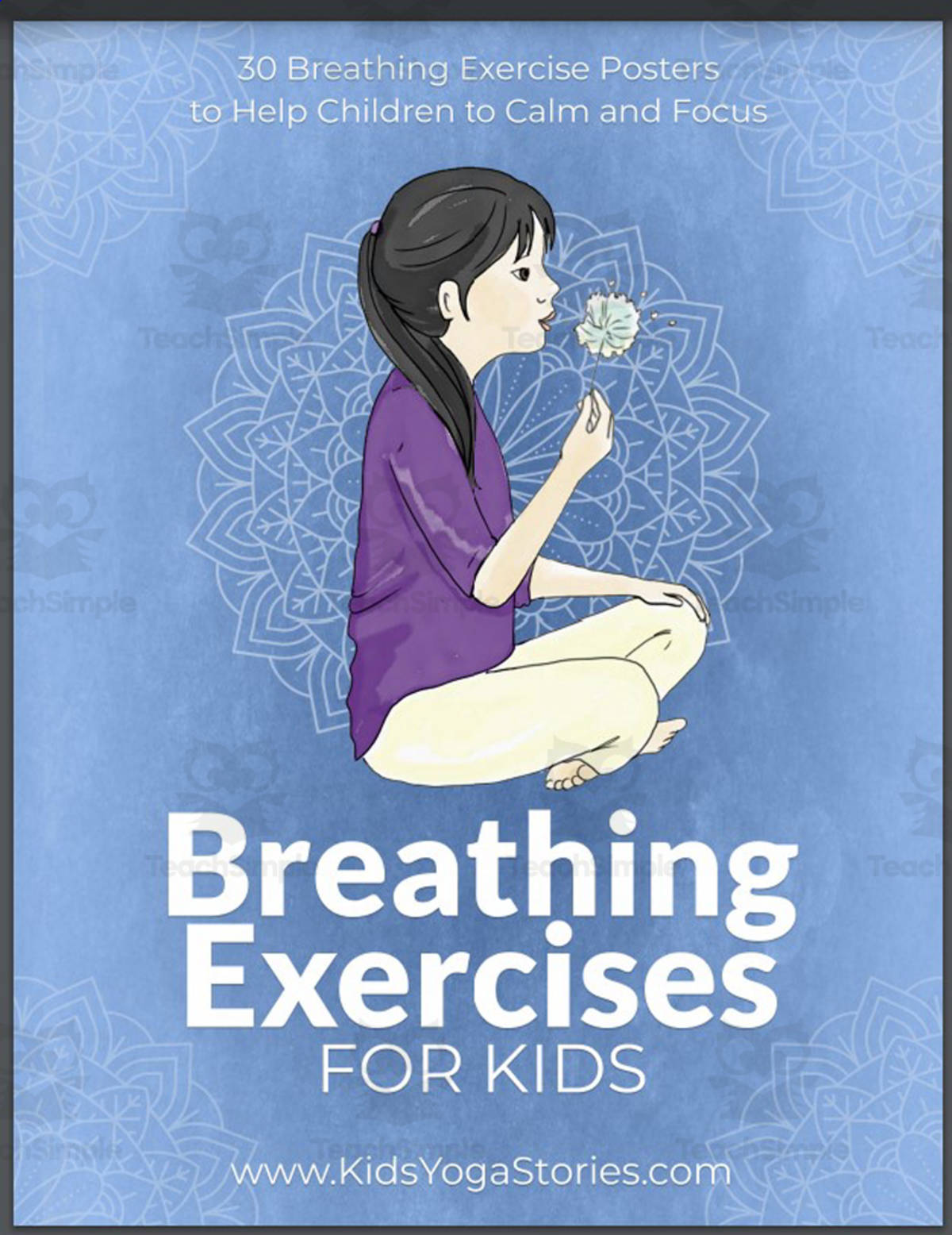 An educational teaching resource from Kids Yoga Stories entitled Kids Yoga Stories: Breathing Exercises for Kids POSTERS downloadable at Teach Simple.