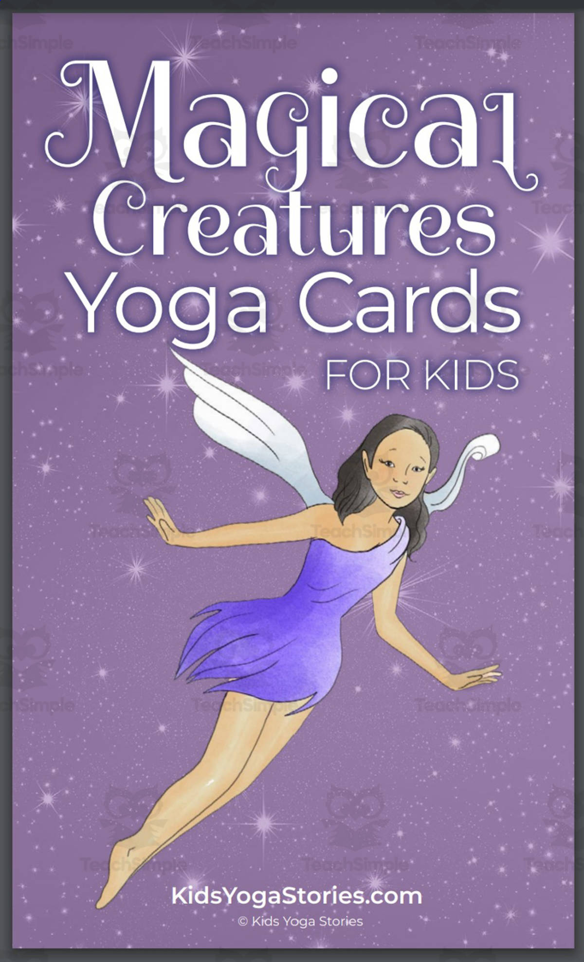 An educational teaching resource from Kids Yoga Stories entitled Kids Yoga Stories: Magical Creatures Yoga Cards downloadable at Teach Simple.