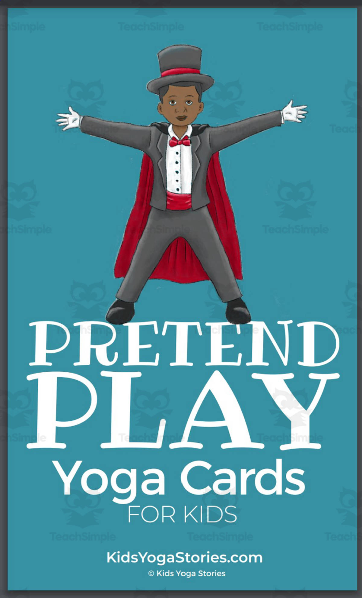 An educational teaching resource from Kids Yoga Stories entitled Kids Yoga Stories: Pretend Play Yoga Cards for Kids downloadable at Teach Simple.