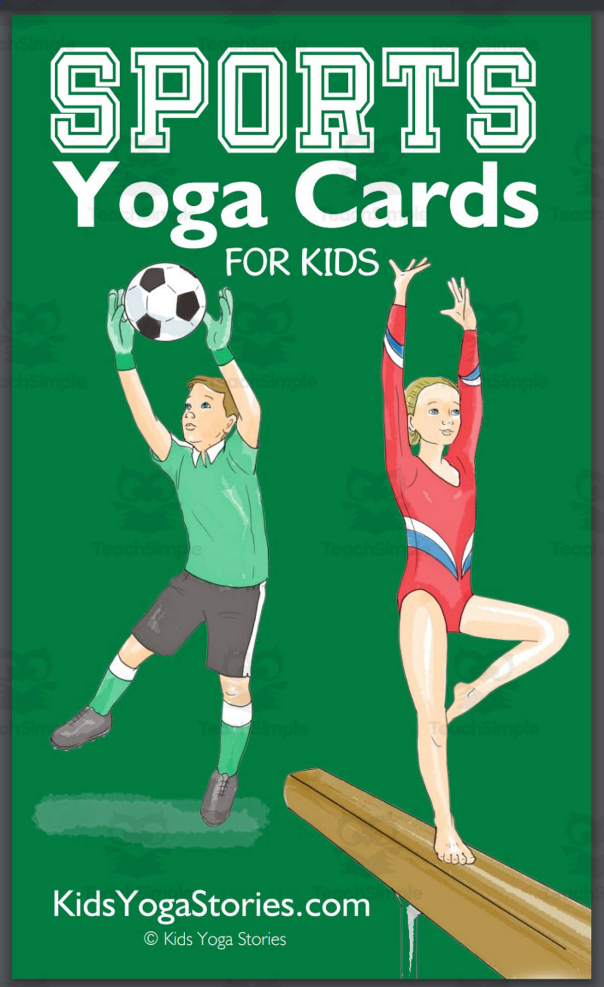 An educational teaching resource from Kids Yoga Stories entitled Kids Yoga Stories: Sports Yoga Cards for Kids downloadable at Teach Simple.