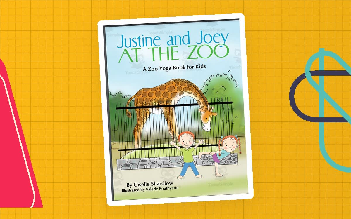 An educational teaching resource from Kids Yoga Stories entitled Kids Yoga Stories: Yoga Books for Kids: Justine and Joey at the Zoo downloadable at Teach Simple.