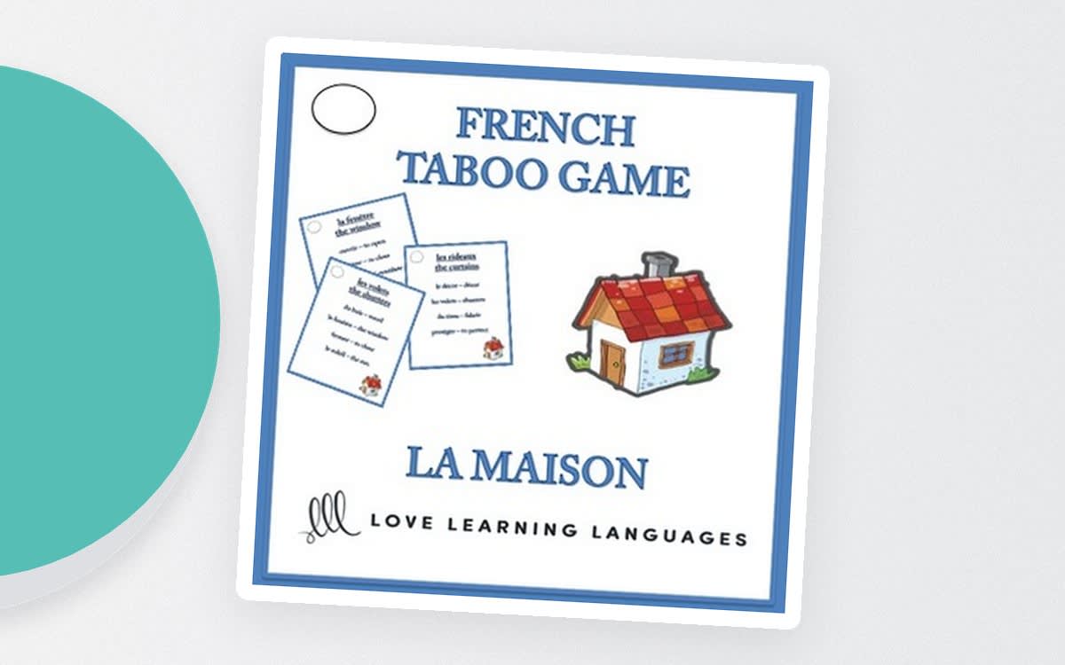 An educational teaching resource from Love Learning Languages entitled La Maison - French Taboo Speaking Game downloadable at Teach Simple.