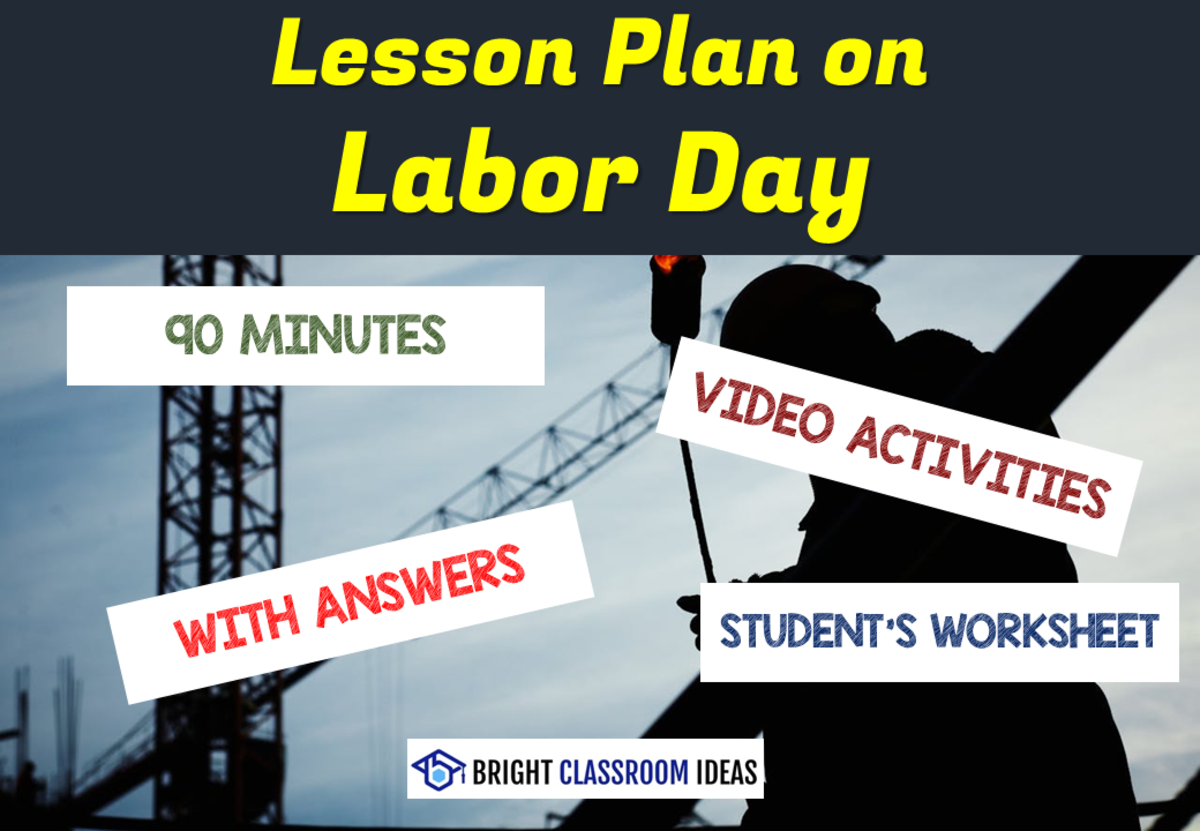 An educational teaching resource from Bright Classroom Ideas Marketplace entitled Labor Day Lesson Plan downloadable at Teach Simple.
