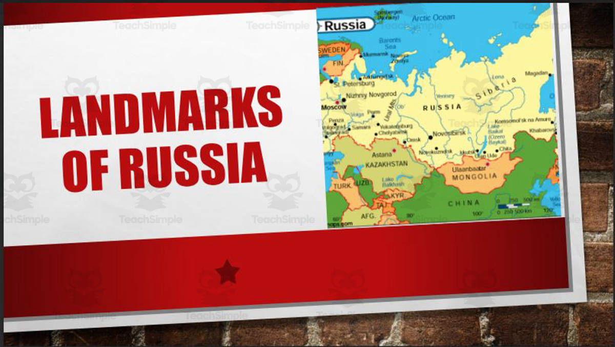 An educational teaching resource from Mr. Matthews Teacher Store entitled Landmarks of Russia PowerPoint downloadable at Teach Simple.