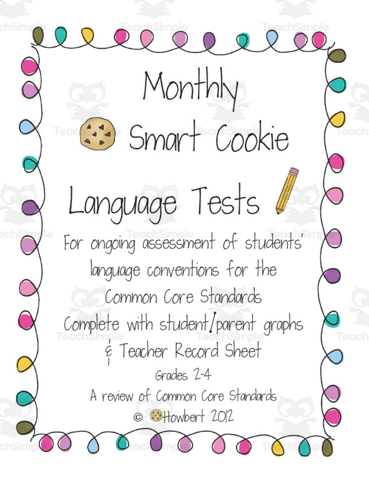 An educational teaching resource from Second Grade Smartypants entitled Language Test Packet downloadable at Teach Simple.