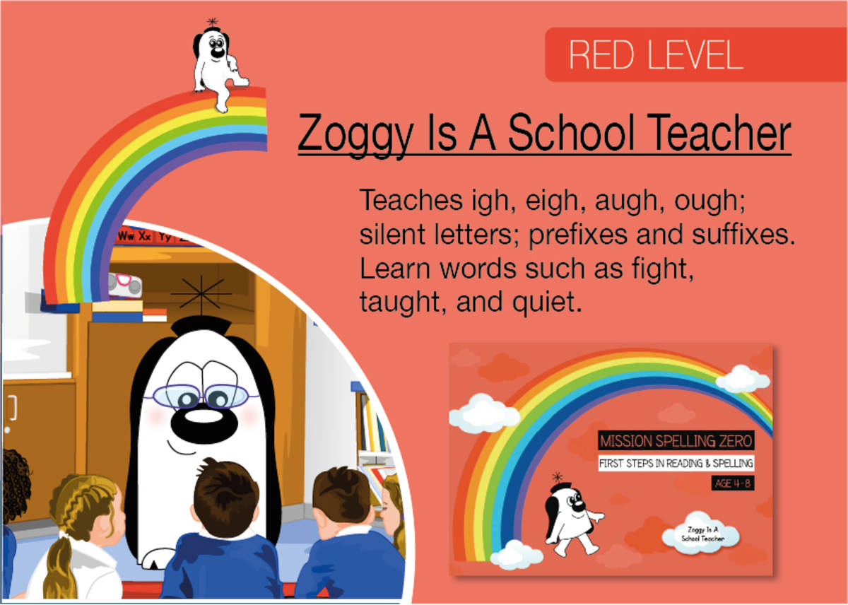 An educational teaching resource from Guinea Pig Education entitled Learn Silent Letters: Zoggy Is A School Teacher downloadable at Teach Simple.