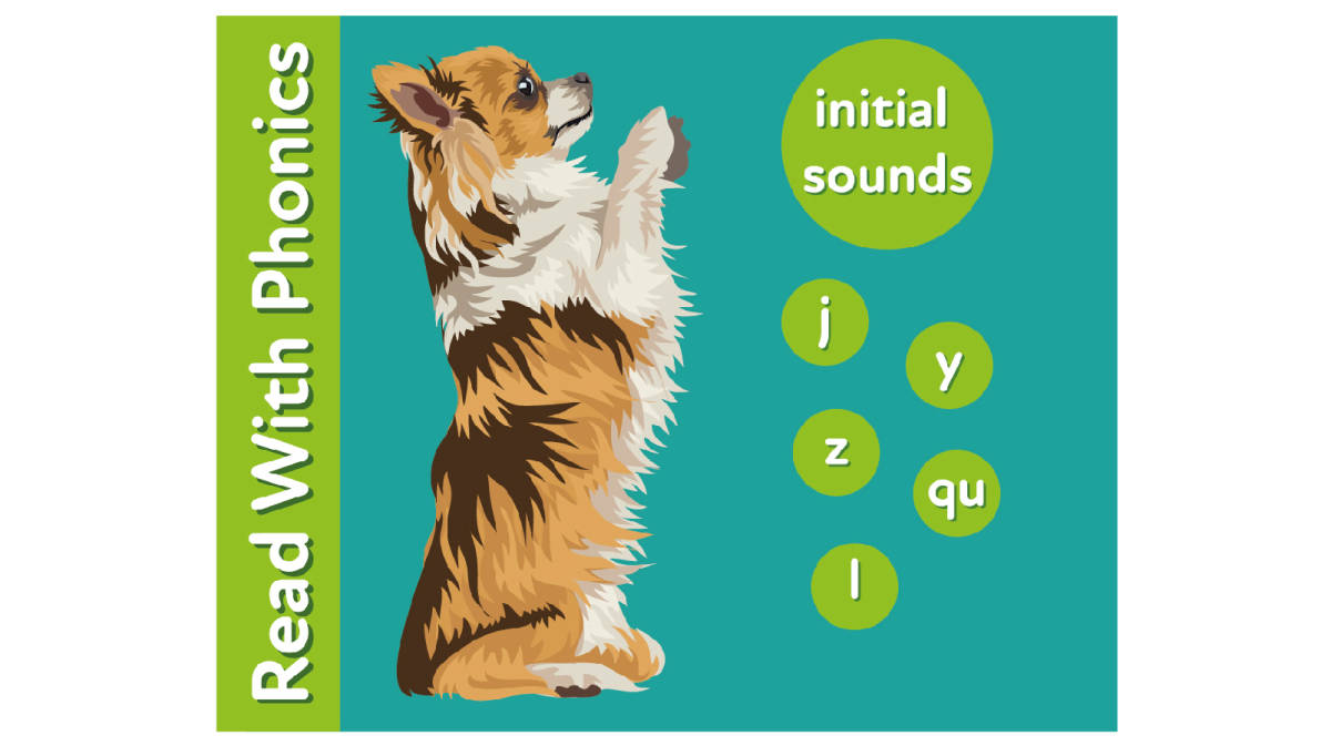An educational teaching resource from Guinea Pig Education entitled Learn The Initial Phonic Sounds 'j, y, z, qu, l' (3 years +) downloadable at Teach Simple.