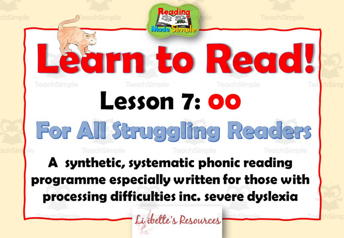 An educational teaching resource from Lilibette's Resources entitled Learn to Read: Lesson 7: OO downloadable at Teach Simple.