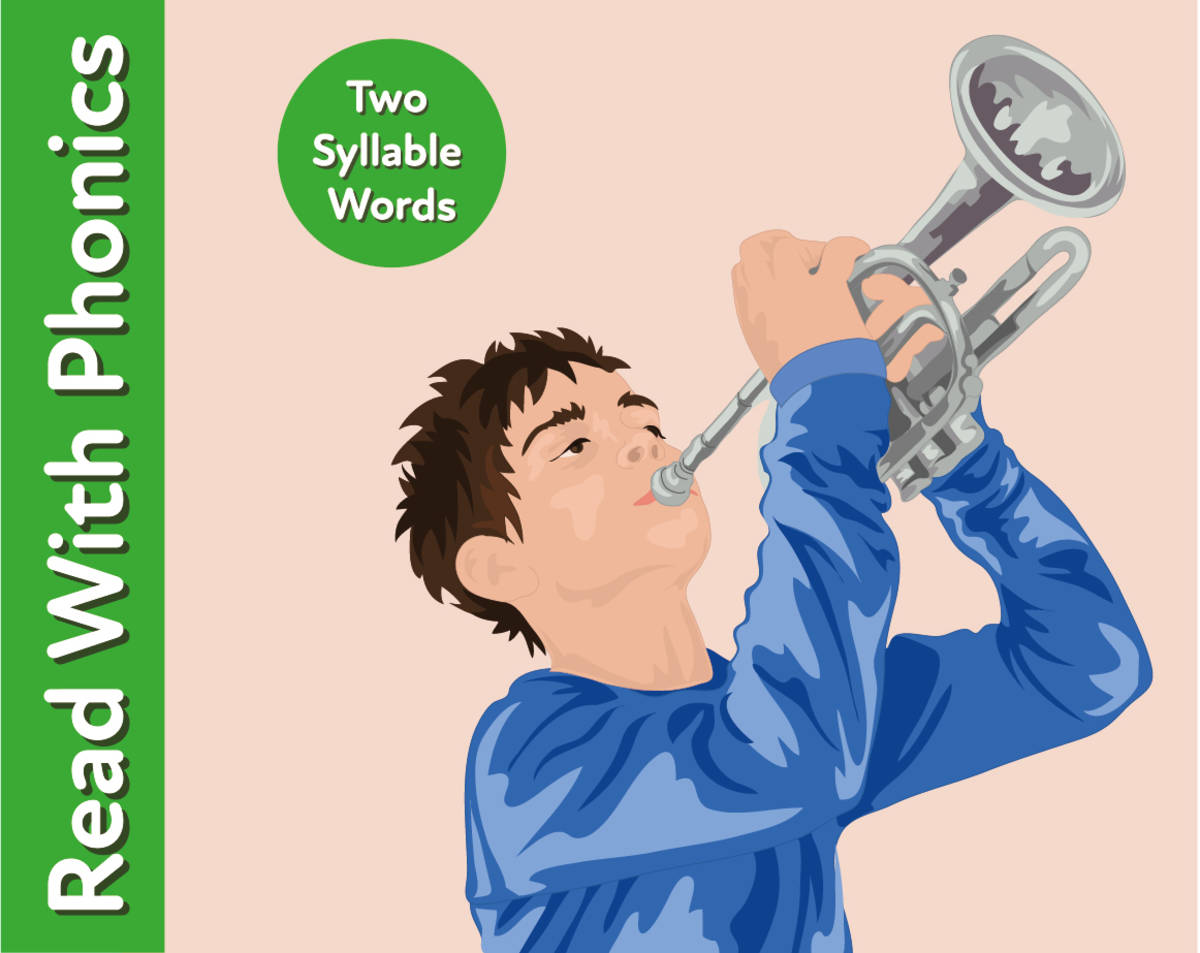An educational teaching resource from Guinea Pig Education entitled Learn To Read Two Syllable Words downloadable at Teach Simple.