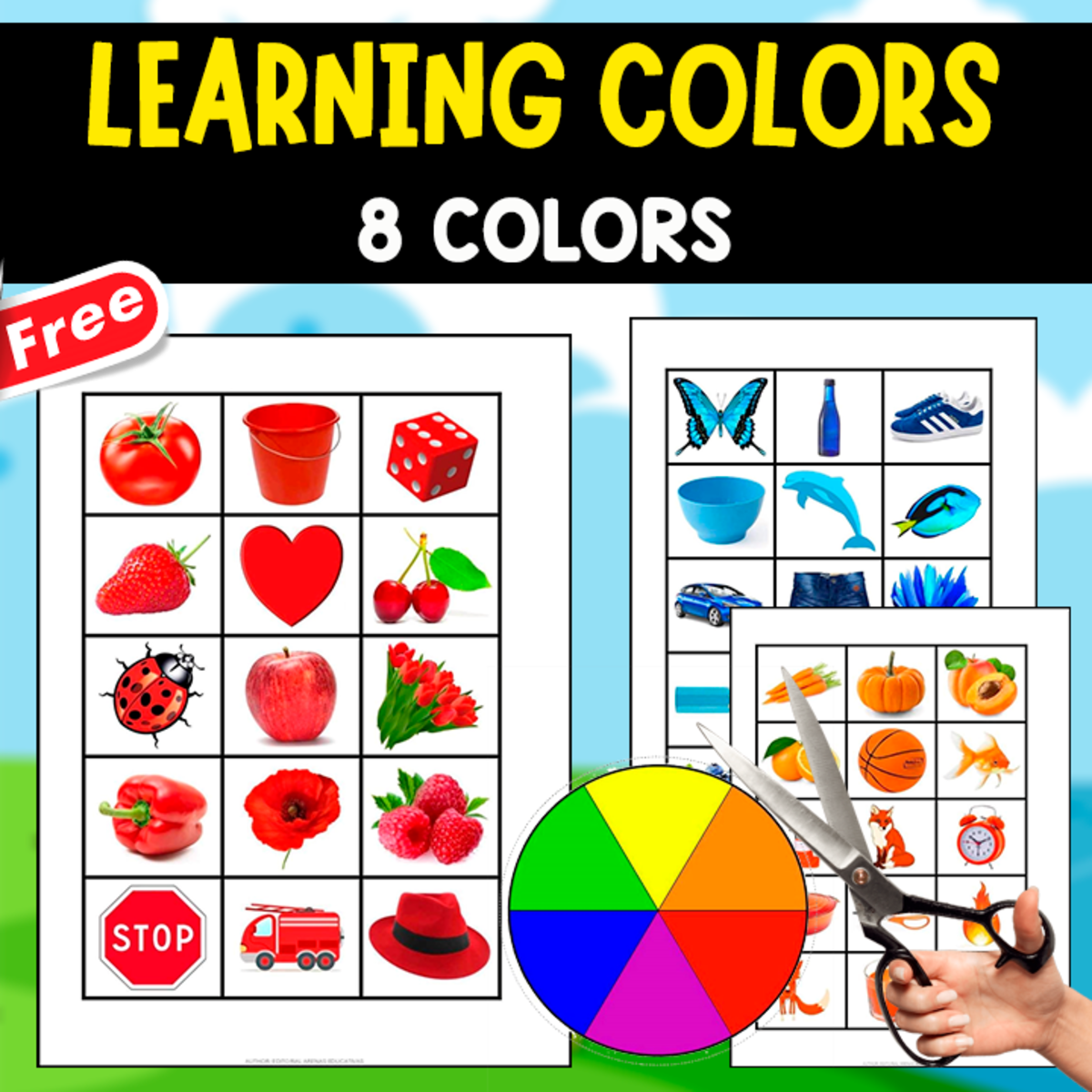 An educational teaching resource from EDITORIAL LAURA EDUCA entitled LEARNING COLORS | 8 COLORS_J downloadable at Teach Simple.