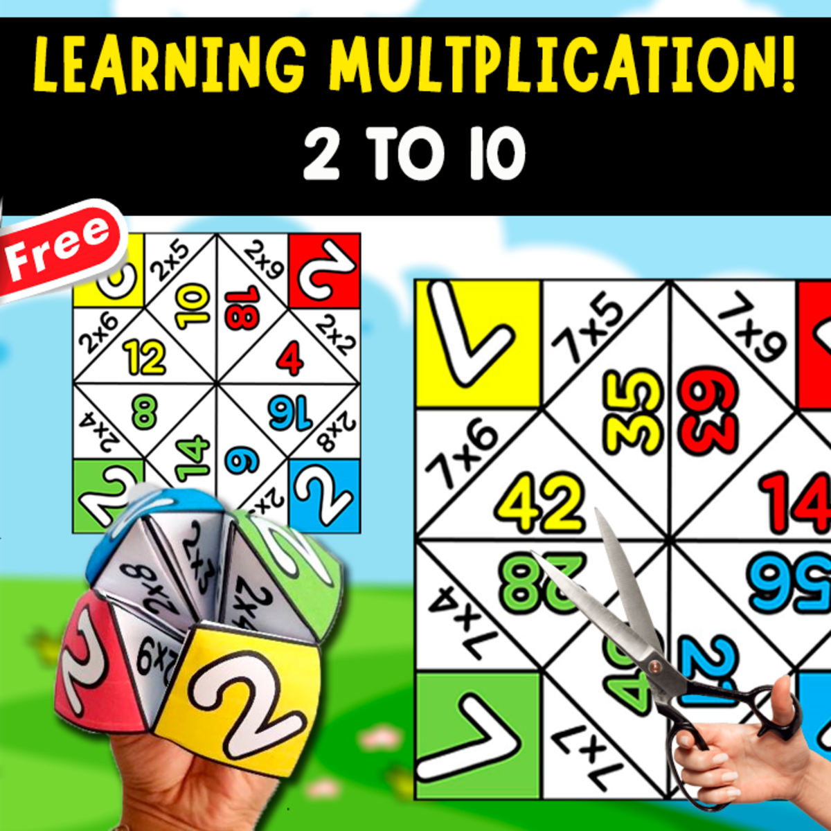 An educational teaching resource from EDITORIAL LAURA EDUCA entitled LEARNING MULTIPLICATION | 1 TO 10 | FUNNY GAME downloadable at Teach Simple.