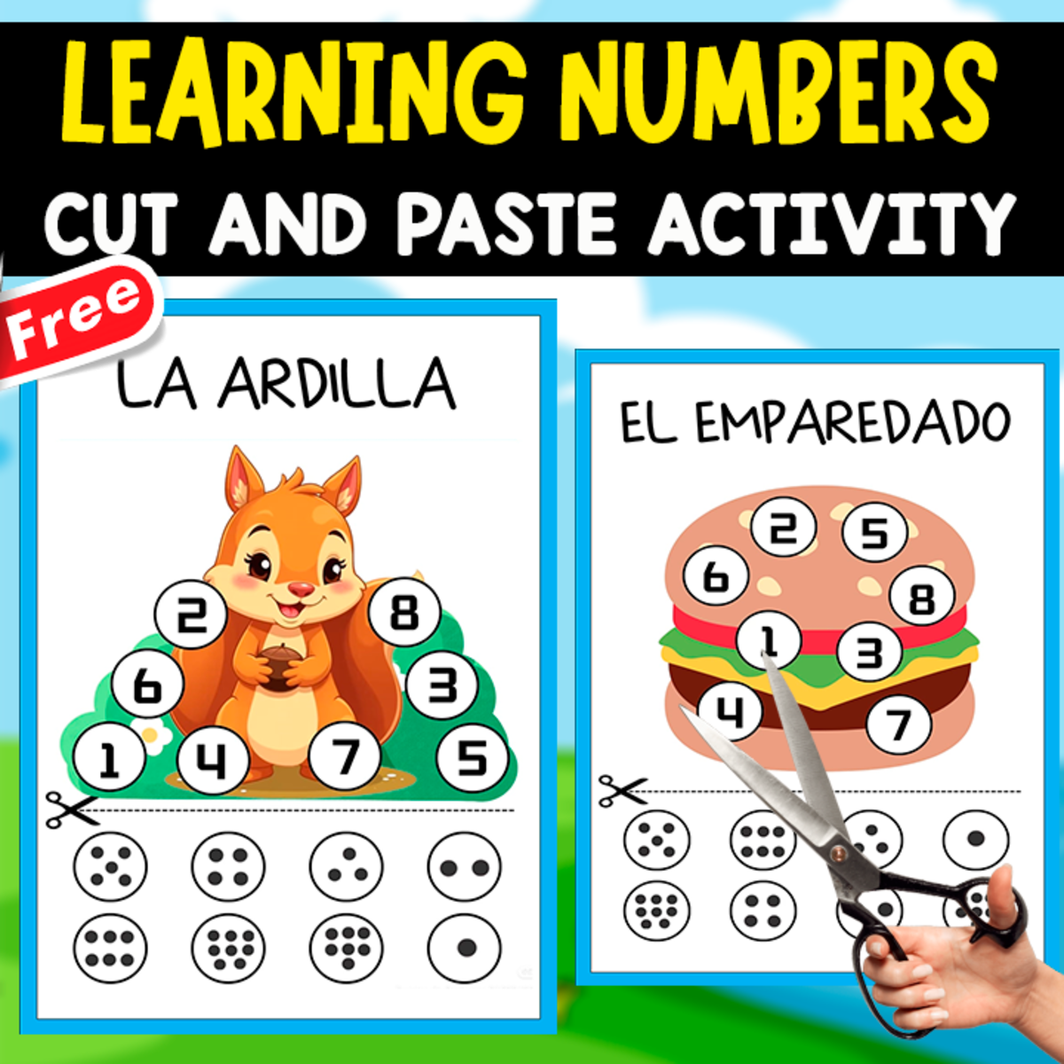 An educational teaching resource from EDITORIAL LAURA EDUCA entitled LEARNING NUMBERS 1-9 IN SPANISH | FREE ACTIVITY downloadable at Teach Simple.