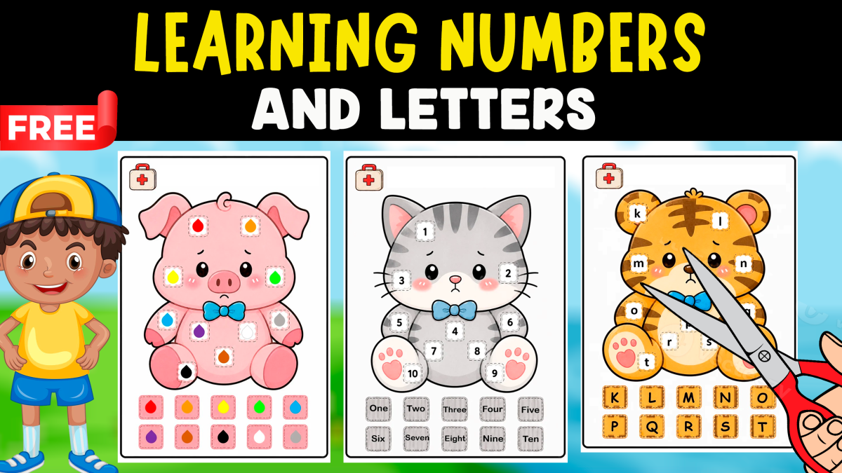 LEARNING NUMBERS AND LETERS | CUTTING PRACTICE preview