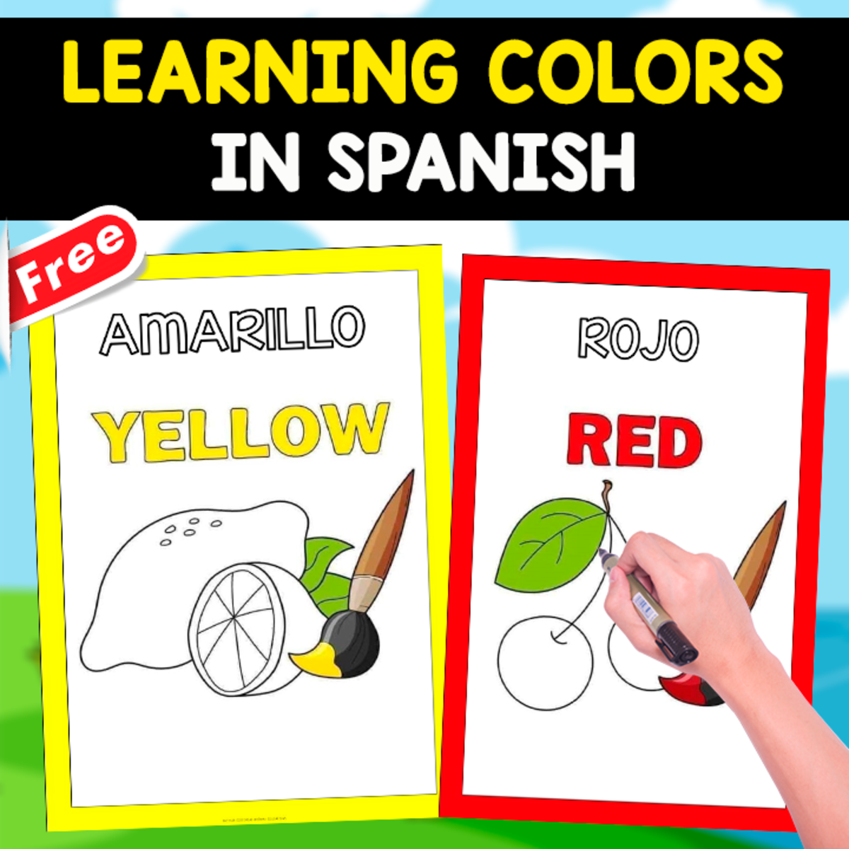 An educational teaching resource from EDITORIAL LAURA EDUCA entitled LEARNING SPANISH AND ENGLISH COLORS | FREE ACTIVITY downloadable at Teach Simple.