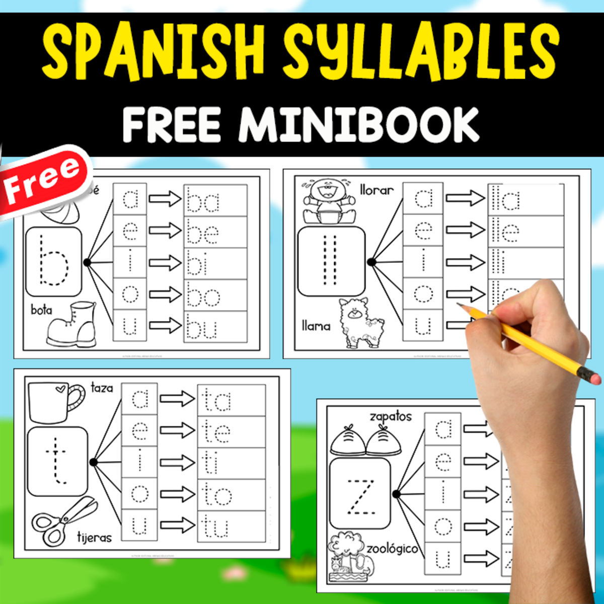 An educational teaching resource from EDITORIAL LAURA EDUCA entitled LEARNING SPANISH | FANTASTIC MINIBOOK_J downloadable at Teach Simple.