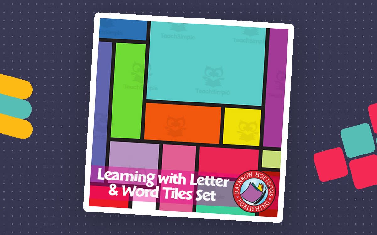 An educational teaching resource from Classroom Complete Press entitled Learning with Letter & Word Tiles Set - Bundle downloadable at Teach Simple.