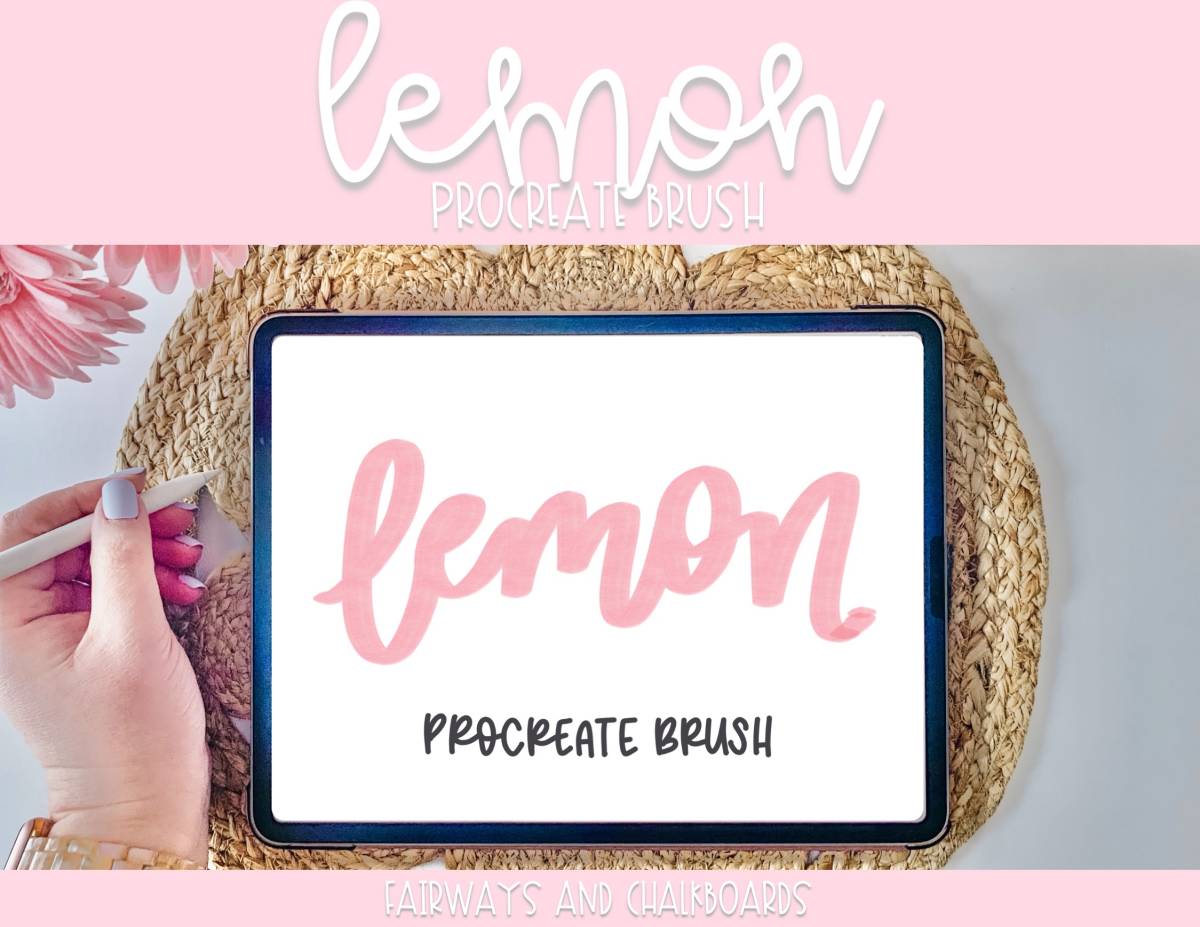 An educational teaching resource from Fairways and Chalkboards entitled Lemon Procreate Brush downloadable at Teach Simple.