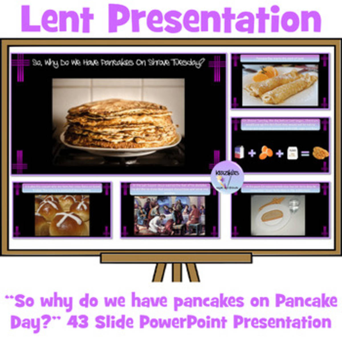 An educational teaching resource from Inspire and Educate By Krazikas entitled Lent Presentation downloadable at Teach Simple.