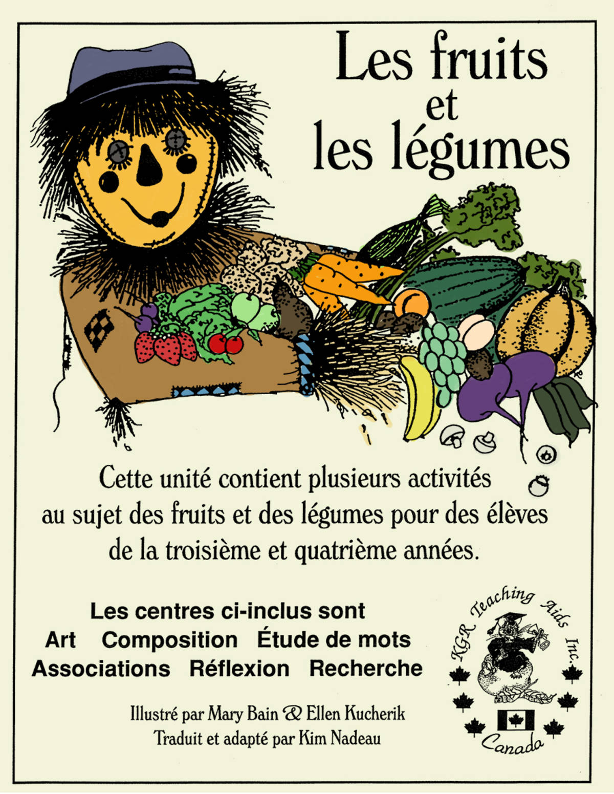 An educational teaching resource from Classroom Complete Press entitled LES FRUITS ET LES LEGUMES Gr. 3-4 downloadable at Teach Simple.