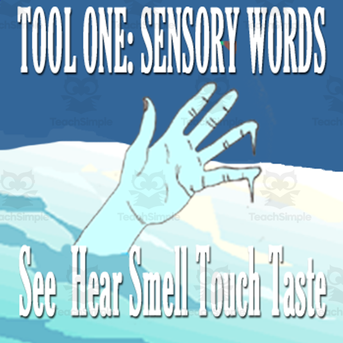 An educational teaching resource from Scary Good Writing With Mr. Butt and Bonefish entitled Lesson 2:  Sensory Words - How to Write Using the Senses - A Zombie Wrote my Narrative Essay with Mr. Butt and Bonefish downloadable at Teach Simple.