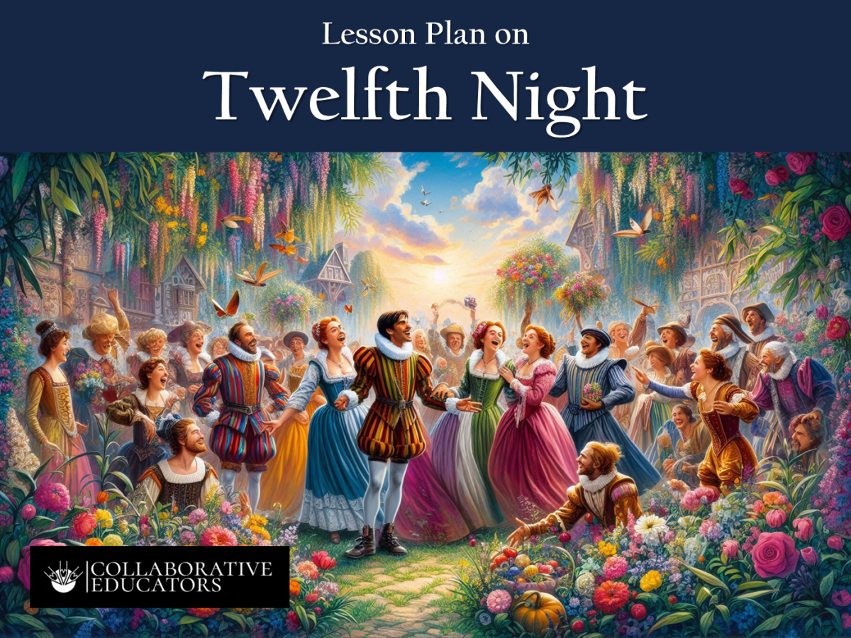 An educational teaching resource from Bright Classroom Ideas Marketplace entitled Lesson Plan on Twelfth Night downloadable at Teach Simple.