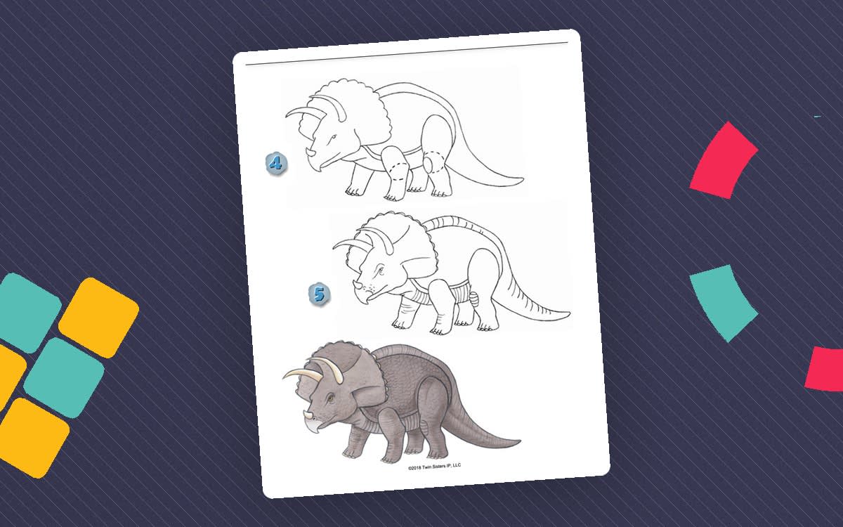 An educational teaching resource from Twin Sisters Digital Media entitled Let's Draw Things That Go Roar! Activity Book downloadable at Teach Simple.