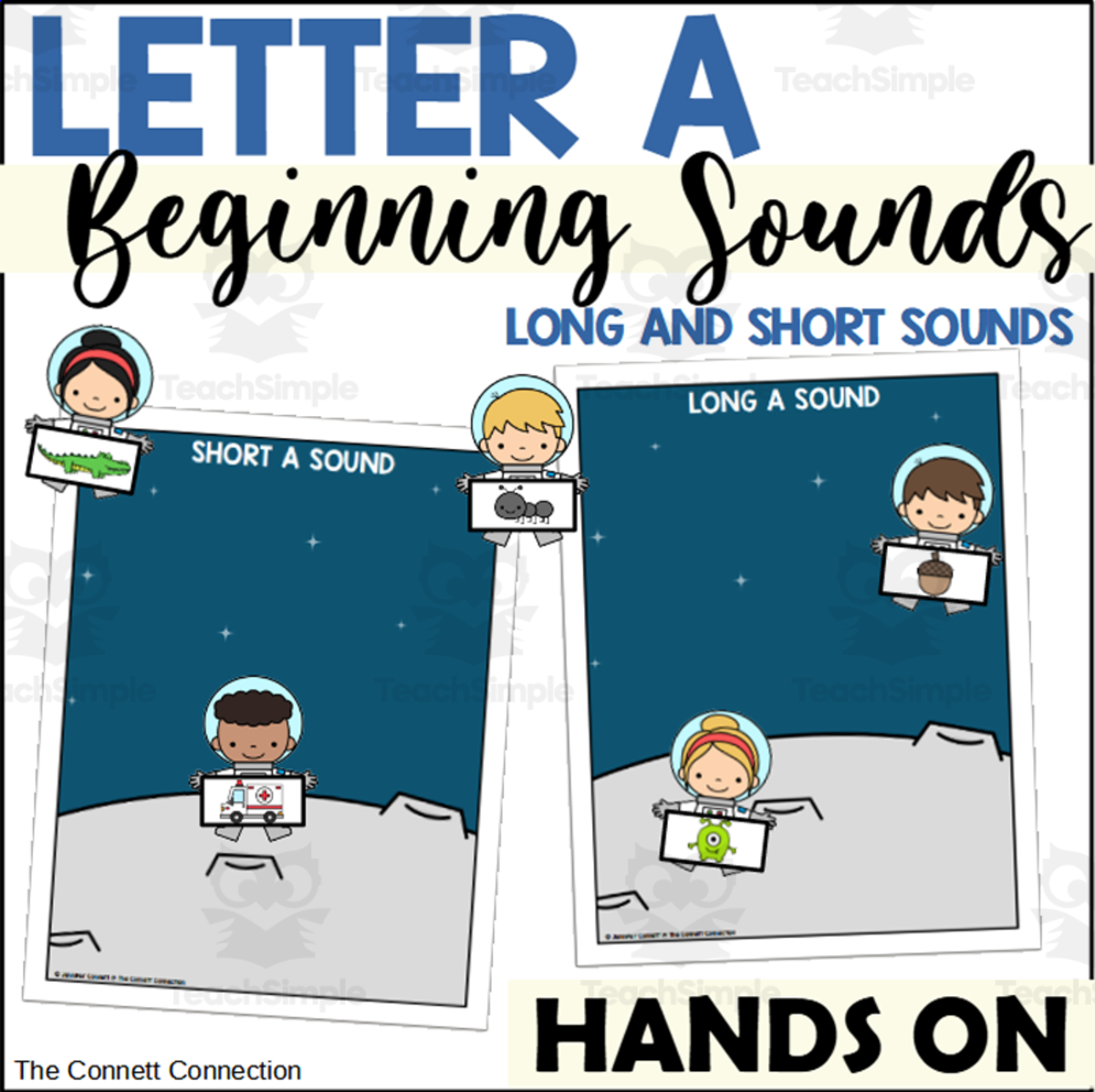 An educational teaching resource from The Connett Connection entitled Letter A Long and Short Vowel Sorting downloadable at Teach Simple.