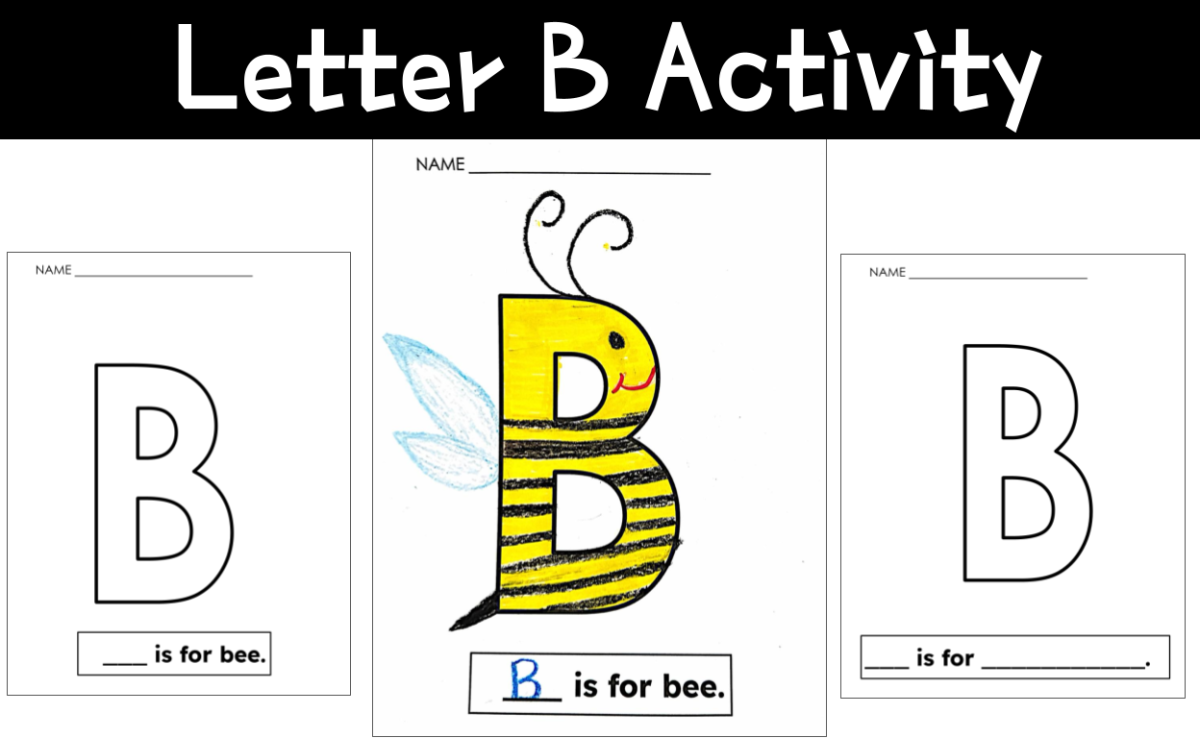 An educational teaching resource from CraftEdPrints entitled Letter B Activity downloadable at Teach Simple.