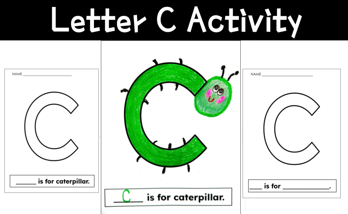 An educational teaching resource from CraftEdPrints entitled Letter C Activities downloadable at Teach Simple.