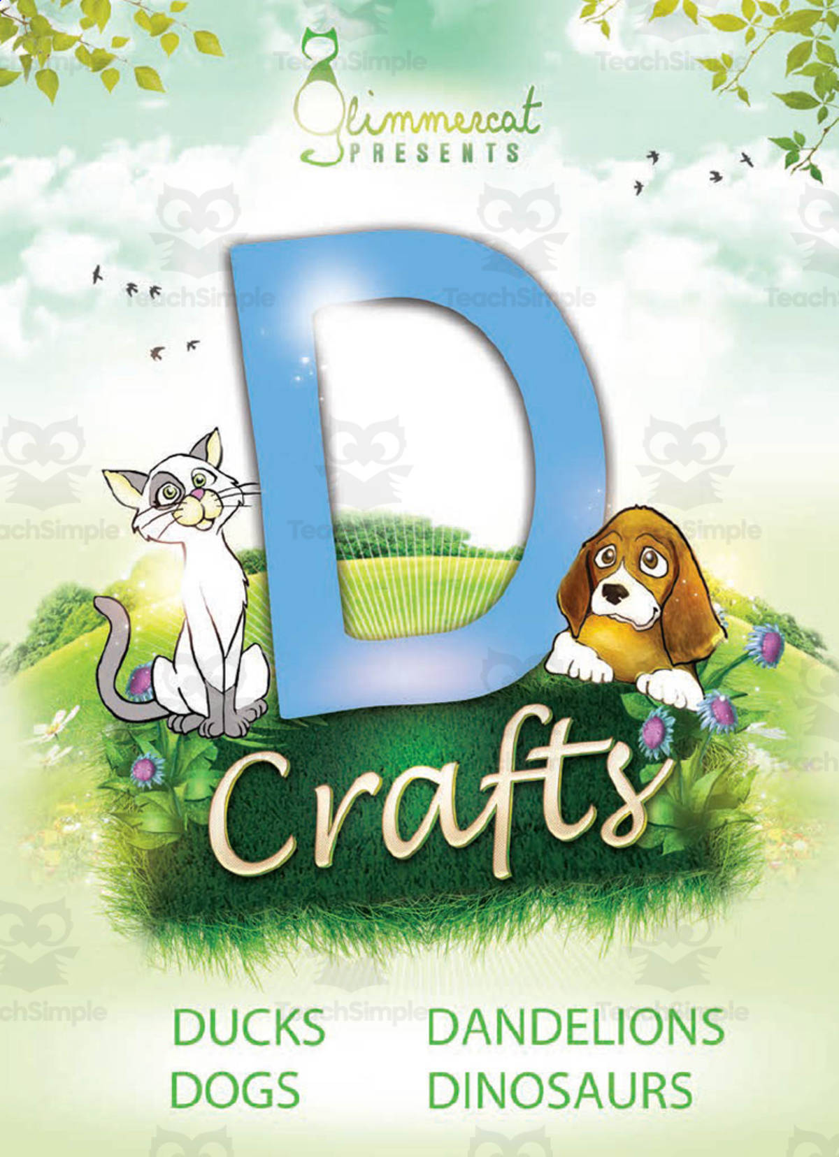 An educational teaching resource from Glimmercat Education entitled Letter D Crafts downloadable at Teach Simple.