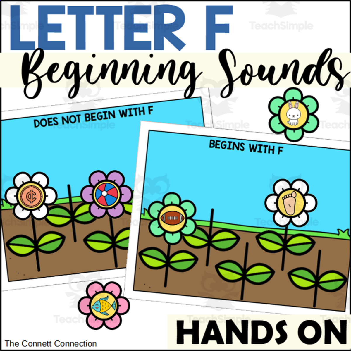 An educational teaching resource from The Connett Connection entitled Letter F Beginning Sound Sort downloadable at Teach Simple.