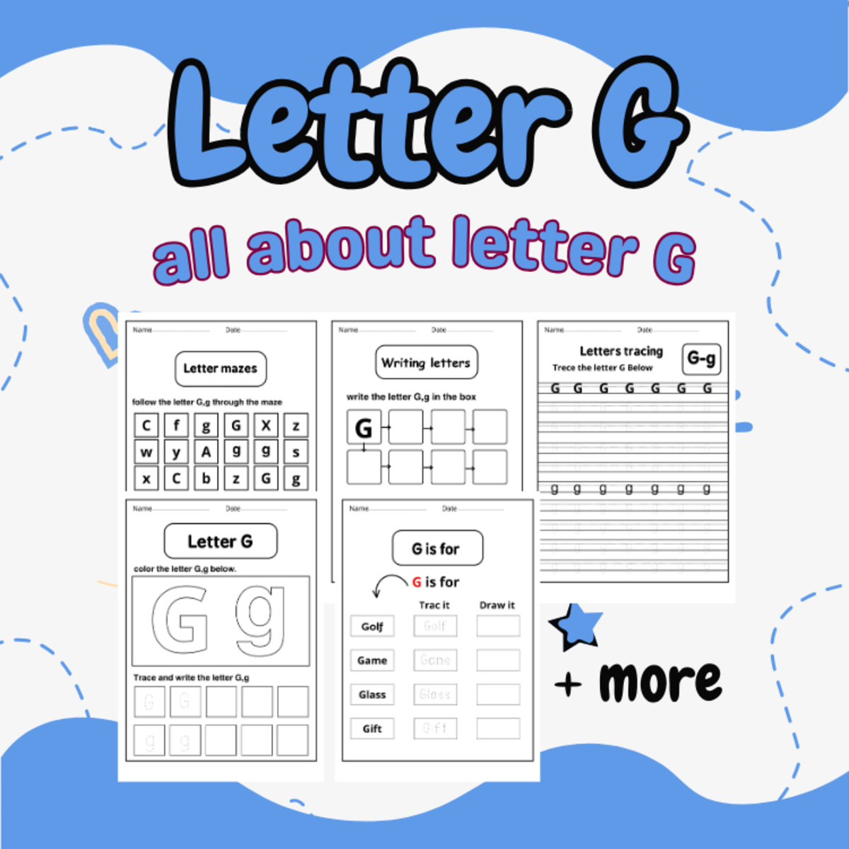 An educational teaching resource from successful teachers resource entitled Letter g activities - Letter g writing - Letter g handwriting downloadable at Teach Simple.