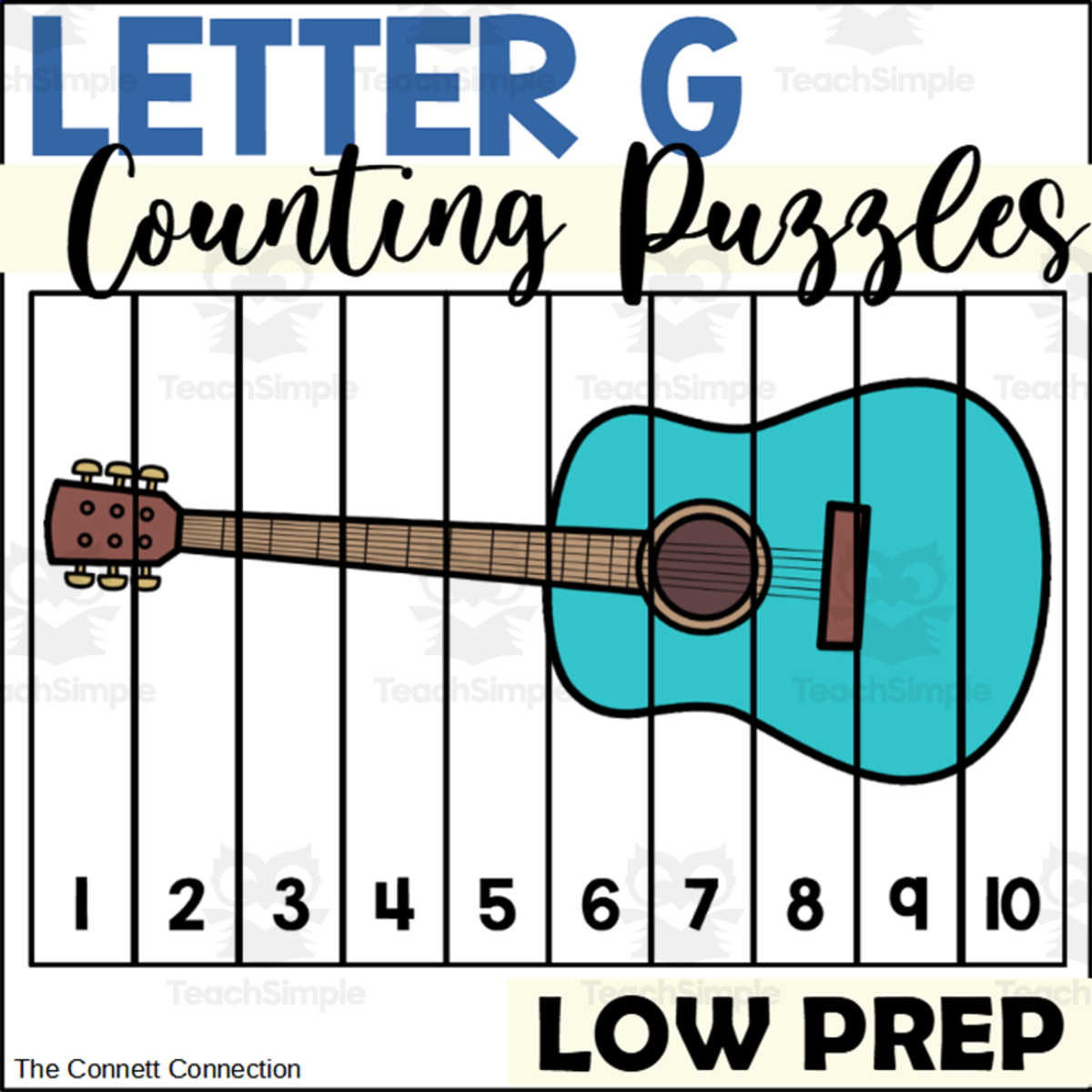An educational teaching resource from The Connett Connection entitled Letter G Counting to 10 Puzzles downloadable at Teach Simple.